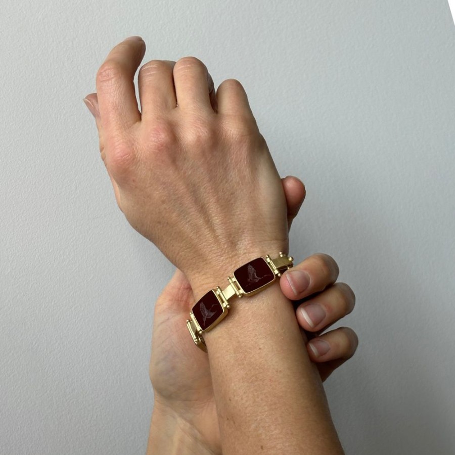 Jewelry Monika Krol | Red Ibis Carnelian Intaglio Bracelet