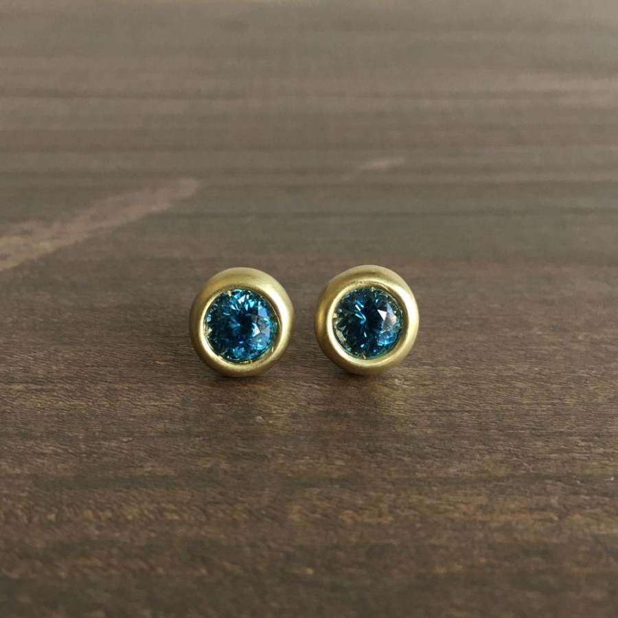 Jewelry Judi Powers | Blue Zircon Little Star Earrings