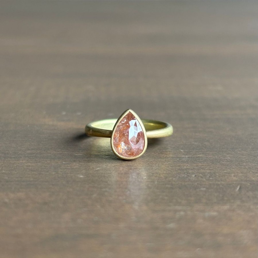 Jewelry Lola Brooks | Tangerine Teardrop Diamond Ring