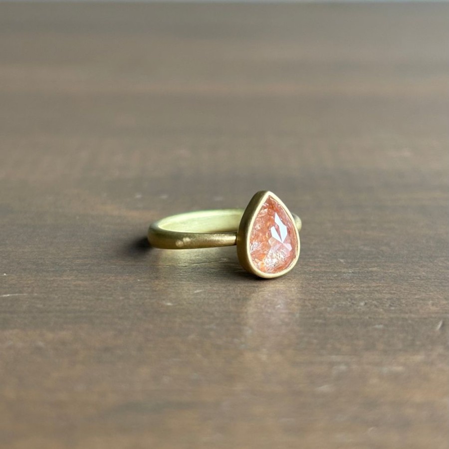 Jewelry Lola Brooks | Tangerine Teardrop Diamond Ring