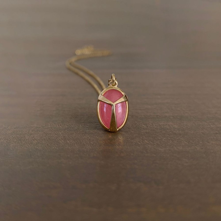 Jewelry Rachel Atherley | Rhodochrosite Lucky Scarab Pendant