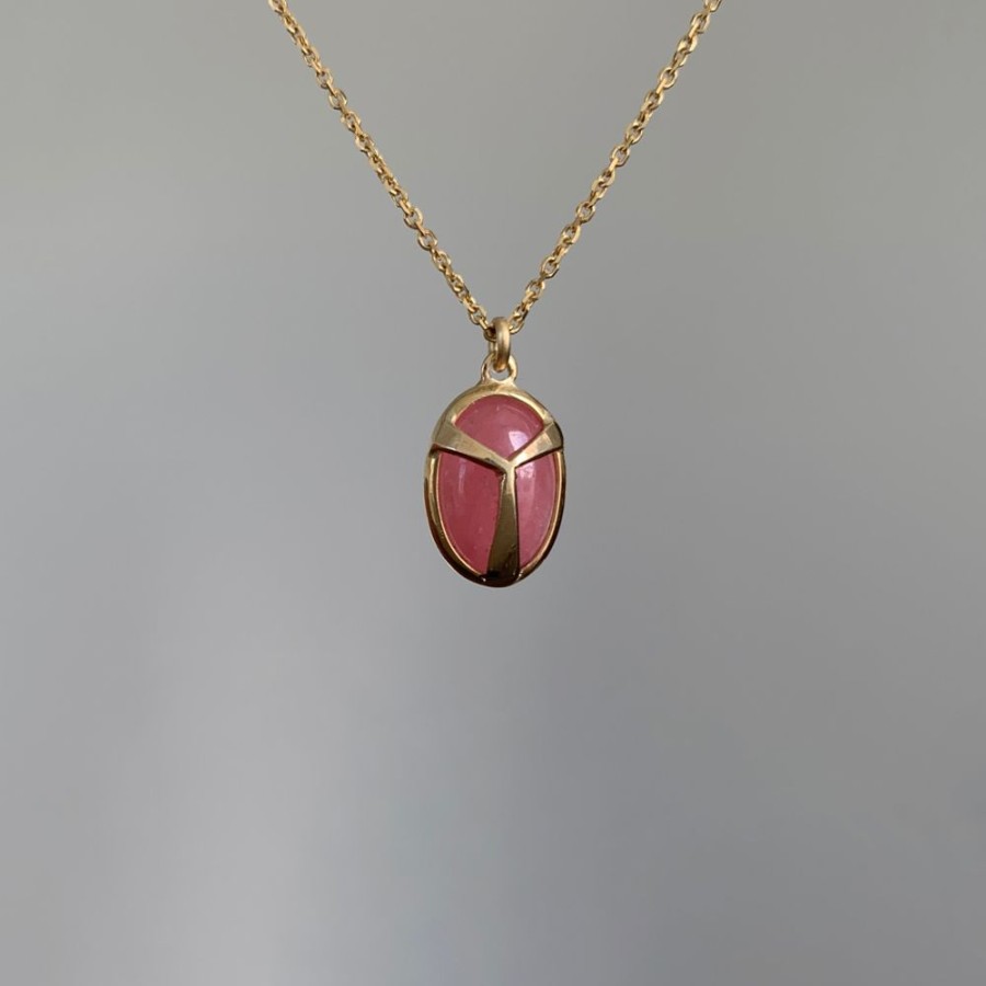 Jewelry Rachel Atherley | Rhodochrosite Lucky Scarab Pendant