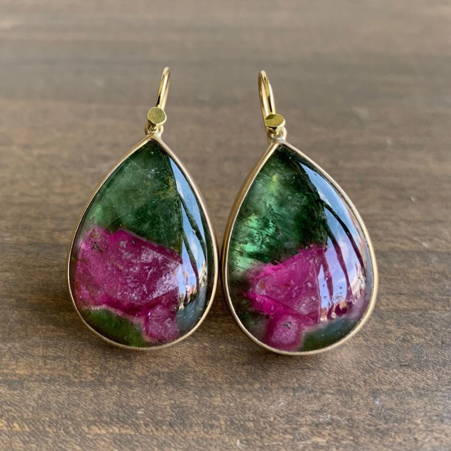 Jewelry Lola Brooks | Watermelon Quartz Drop Earrings