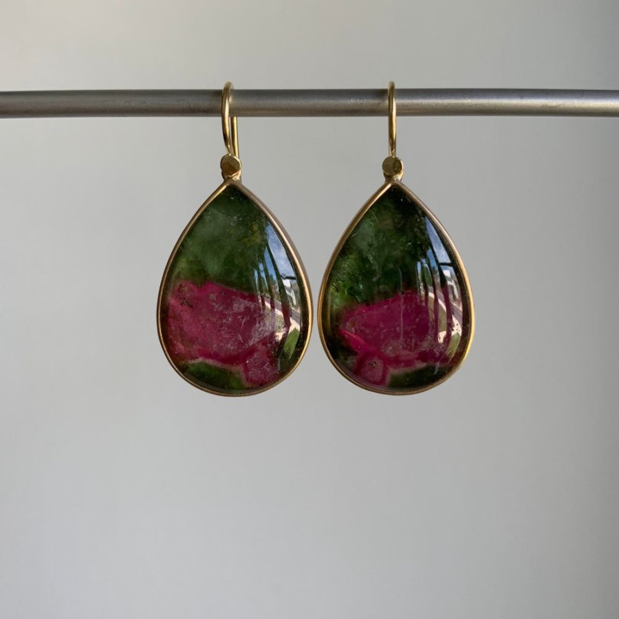 Jewelry Lola Brooks | Watermelon Quartz Drop Earrings