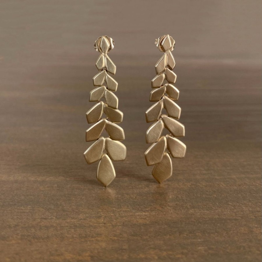 Jewelry Rachel Atherley | Large Gold Weeping Willow Earrings