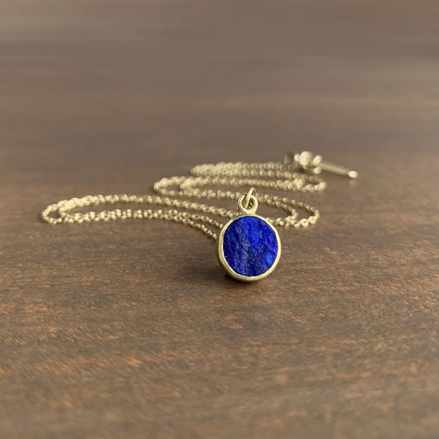 Jewelry Judi Powers | Natural Lapis Lazuli Round Pendant