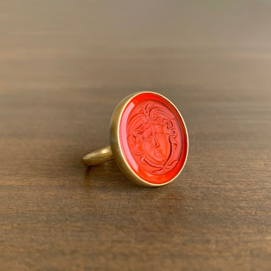 Jewelry Hannah Blount | Carnelian Medusa Branch Waiting Ring