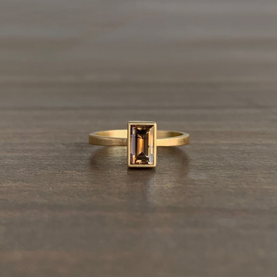 Jewelry Lola Brooks | Champagne Baguette Diamond Ring