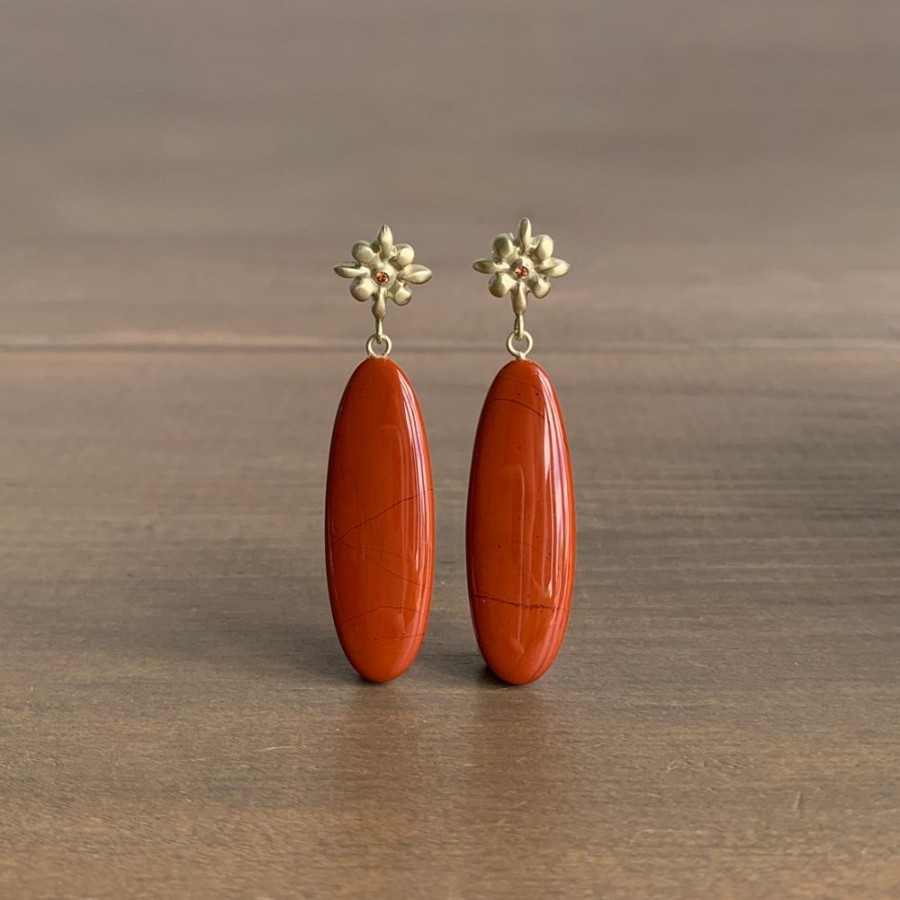 Jewelry Judi Powers | Red Jasper Lily Drop Earrings