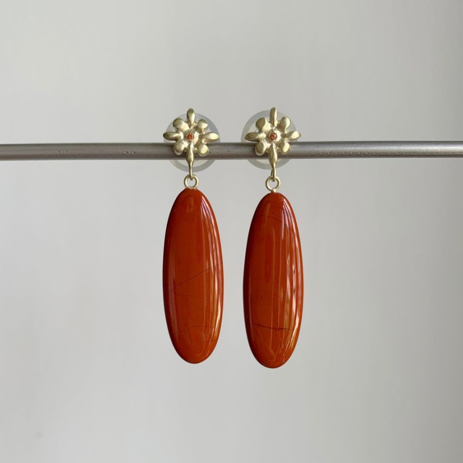 Jewelry Judi Powers | Red Jasper Lily Drop Earrings