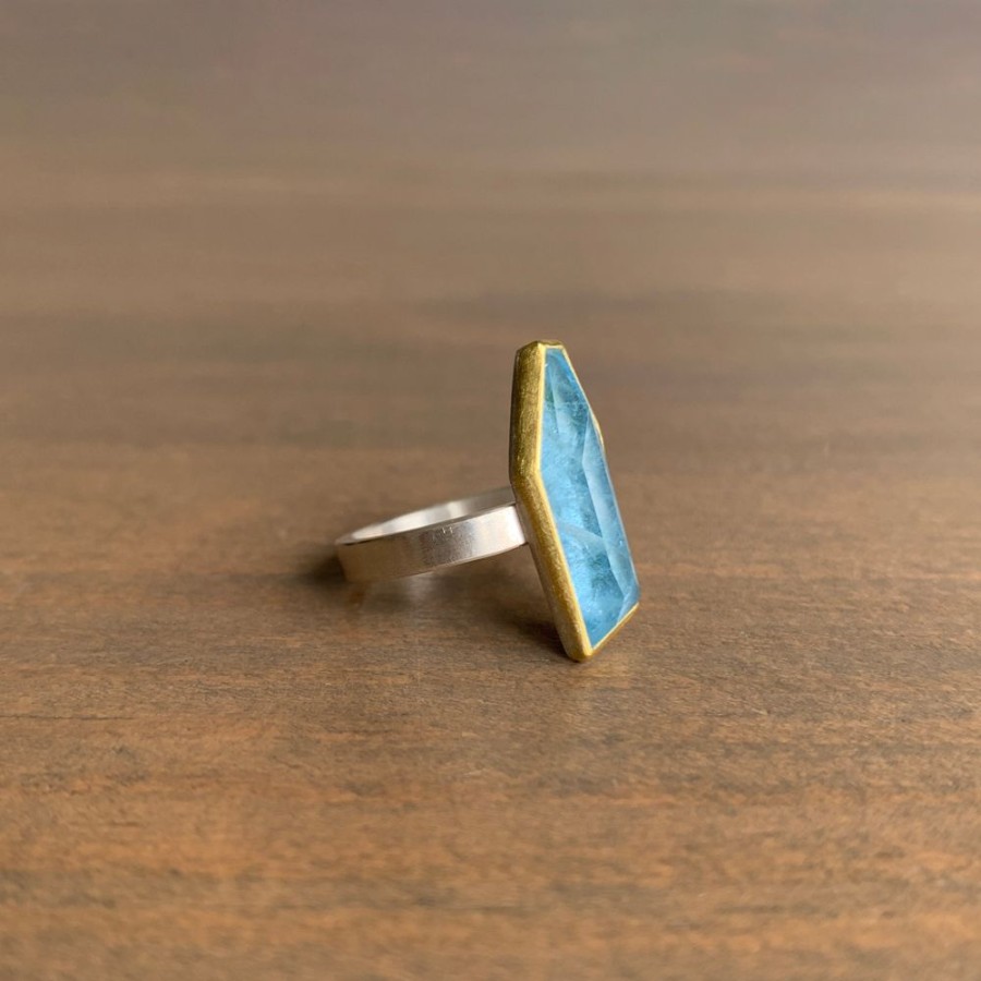 Jewelry Sam Woehrmann | Aquamarine Geometric Ring