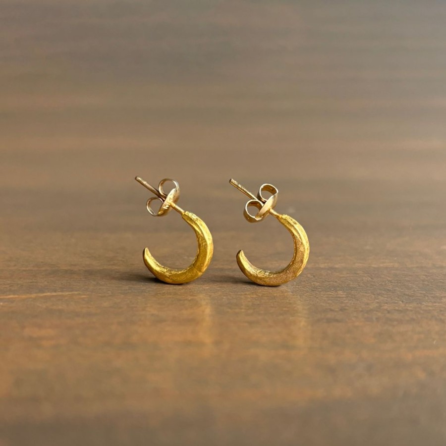 Jewelry Rosanne Pugliese | Mini Crescent Hoop Earrings