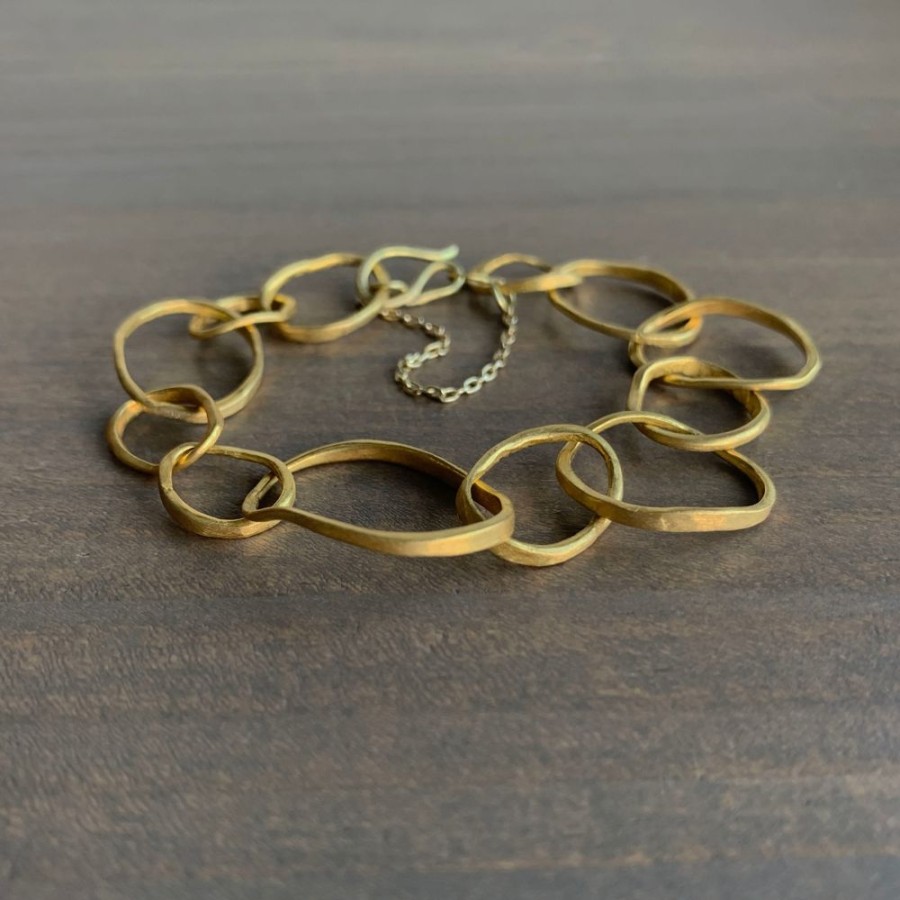 Jewelry Rosanne Pugliese | Gold Petal Link Bracelet