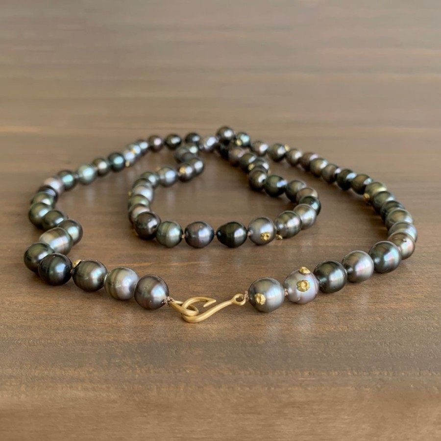 Jewelry Hannah Blount | Moonbow Tahitian Pearl Ruthie B. Necklace With Barnacles