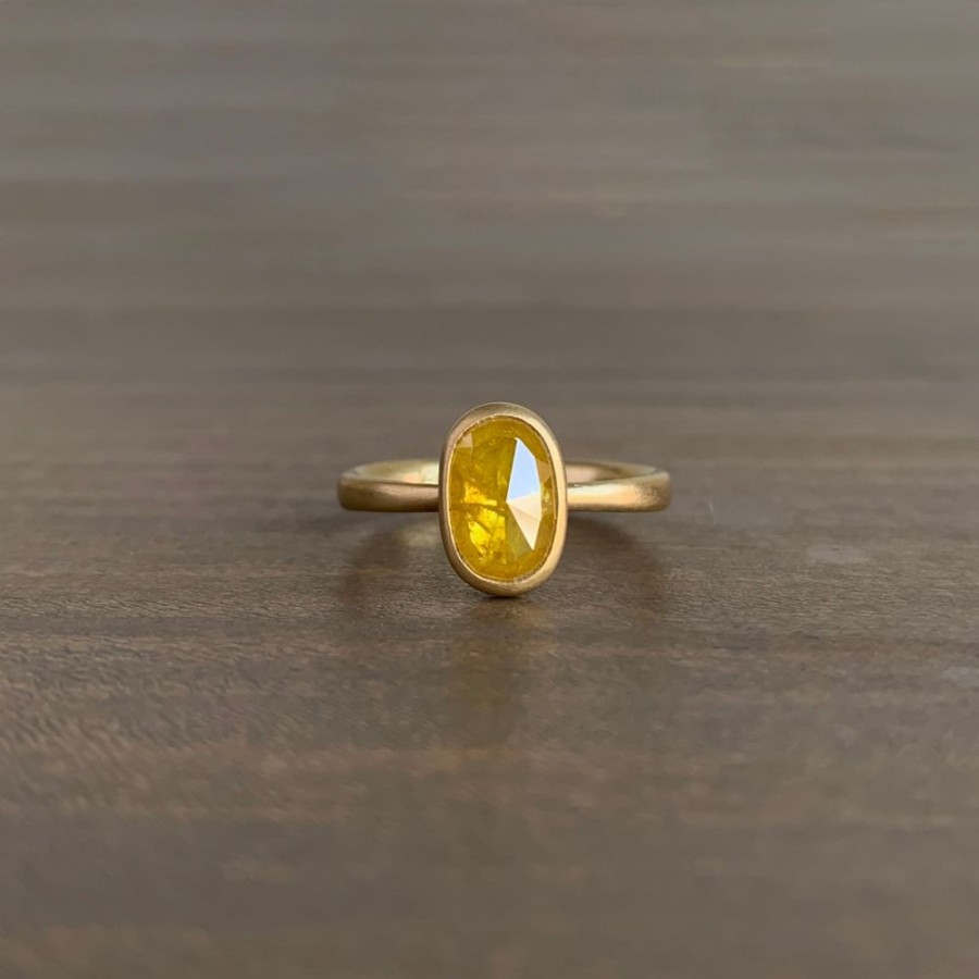 Jewelry Lola Brooks | Oval Saffron Diamond Ring