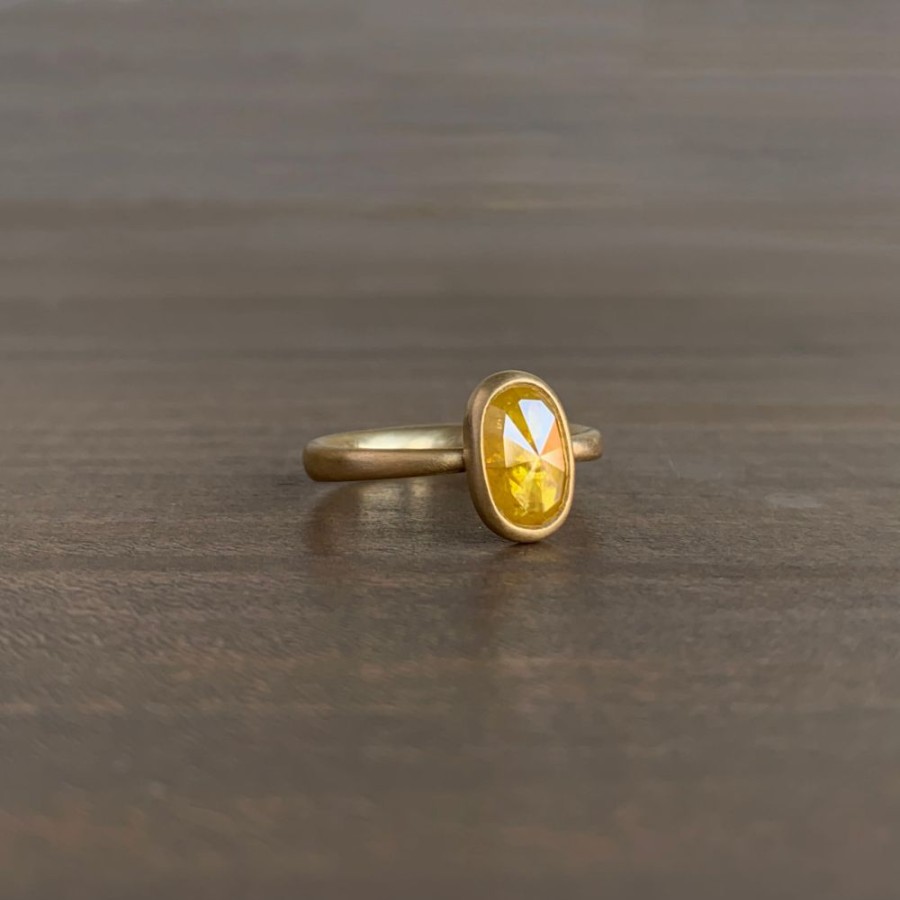 Jewelry Lola Brooks | Oval Saffron Diamond Ring