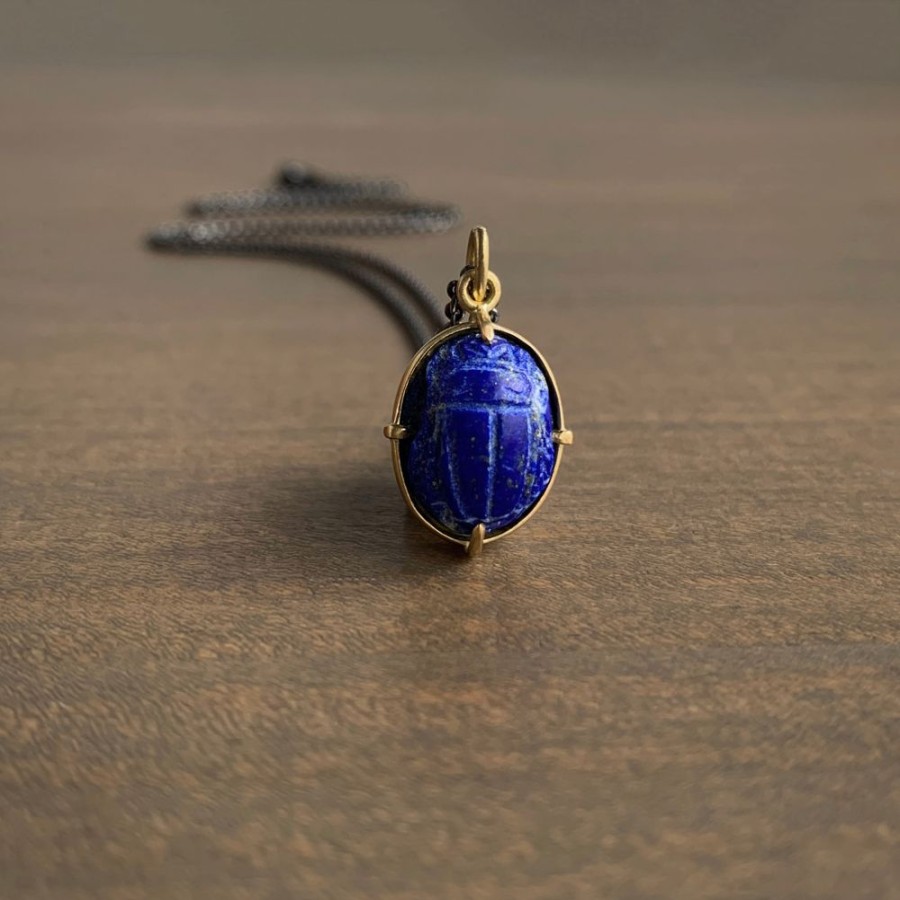 Jewelry Mimi Favre | Lapis Scarab Pendant