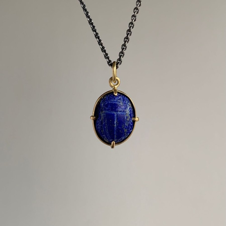 Jewelry Mimi Favre | Lapis Scarab Pendant