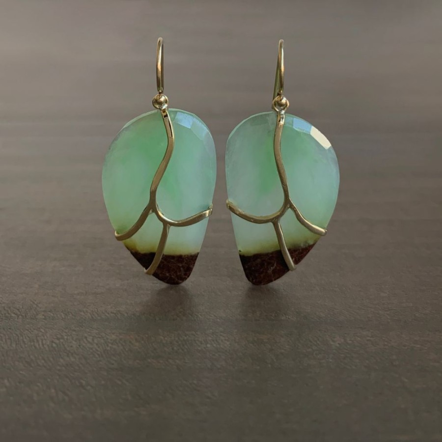 Jewelry Rachel Atherley | Green Garnet Butterfly Earrings