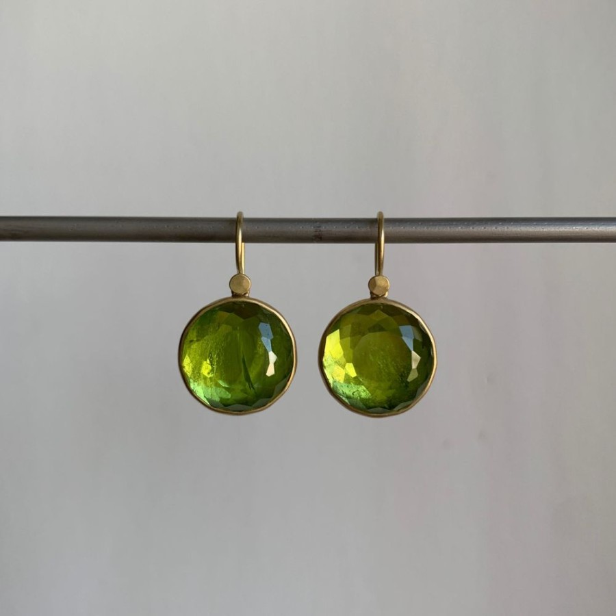 Jewelry Lola Brooks | Peridot Dot Drop Earrings