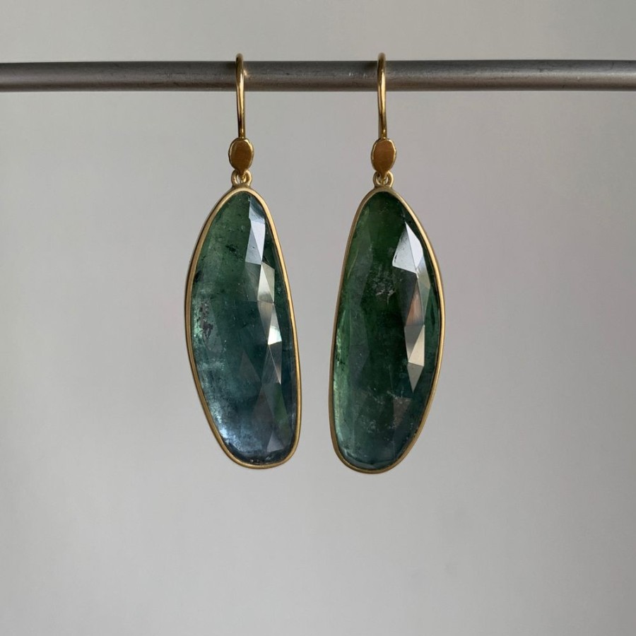 Jewelry Lola Brooks | Long Bluegreen Tourmaline Drop Earrings