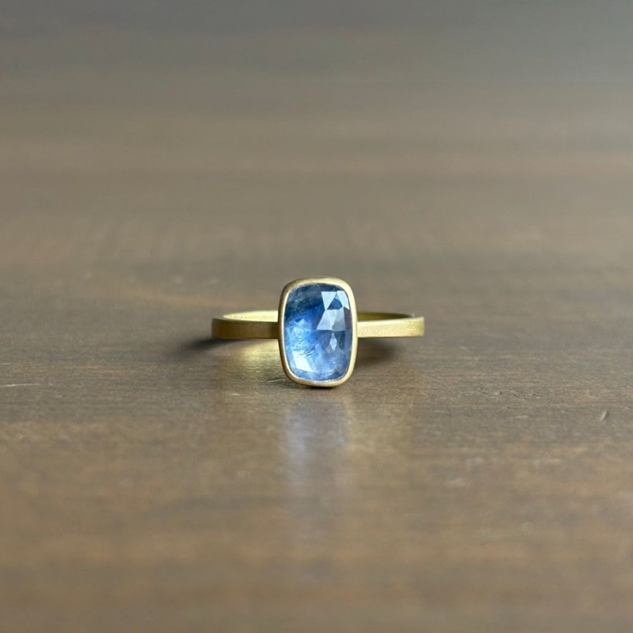 Jewelry Lola Brooks | Blue Umba Sapphire Cushion Ring