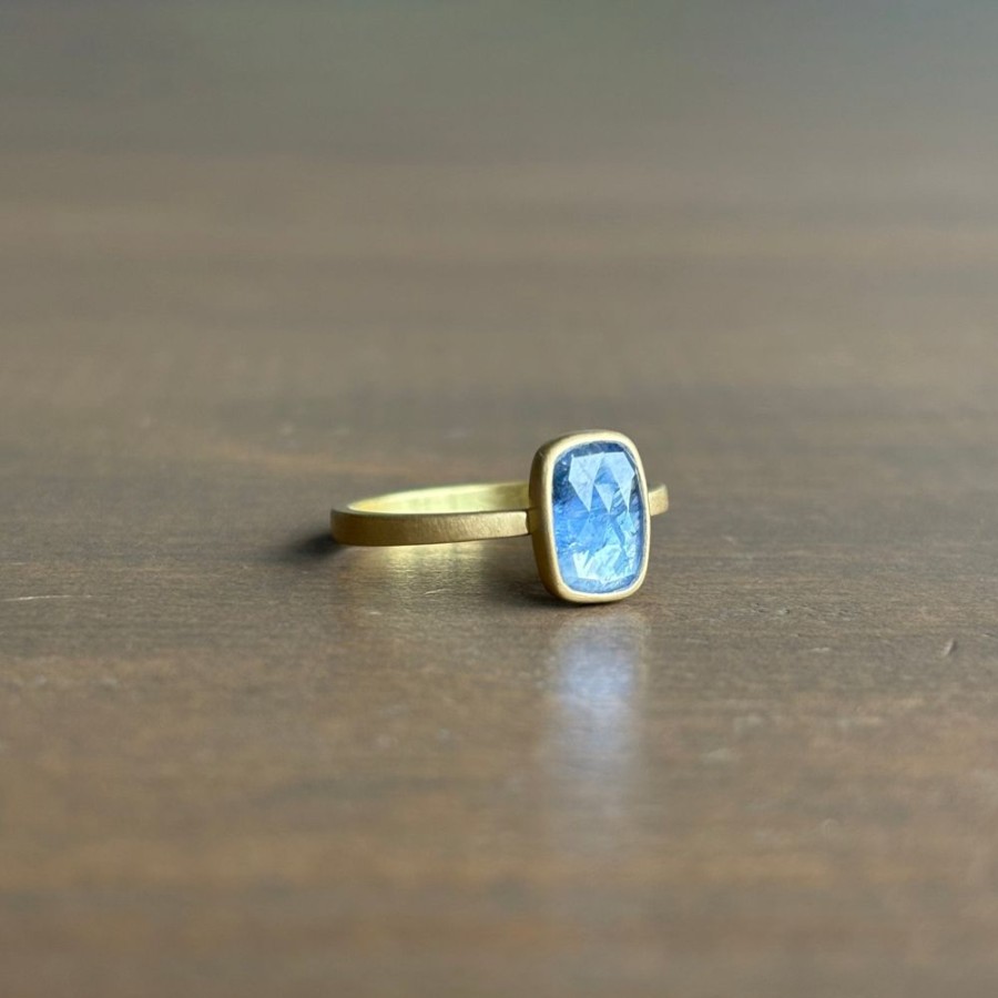 Jewelry Lola Brooks | Blue Umba Sapphire Cushion Ring