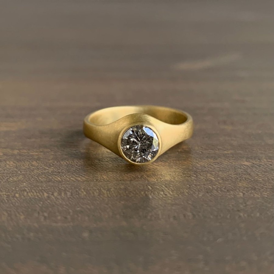 Jewelry Monika Krol | Peppered Diamond Cast Ring