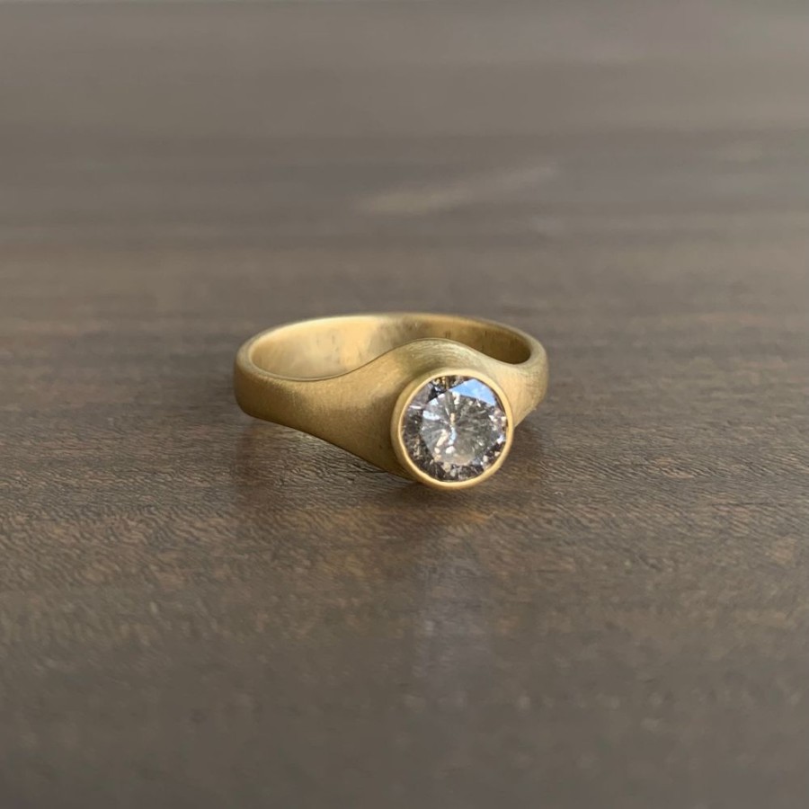 Jewelry Monika Krol | Peppered Diamond Cast Ring