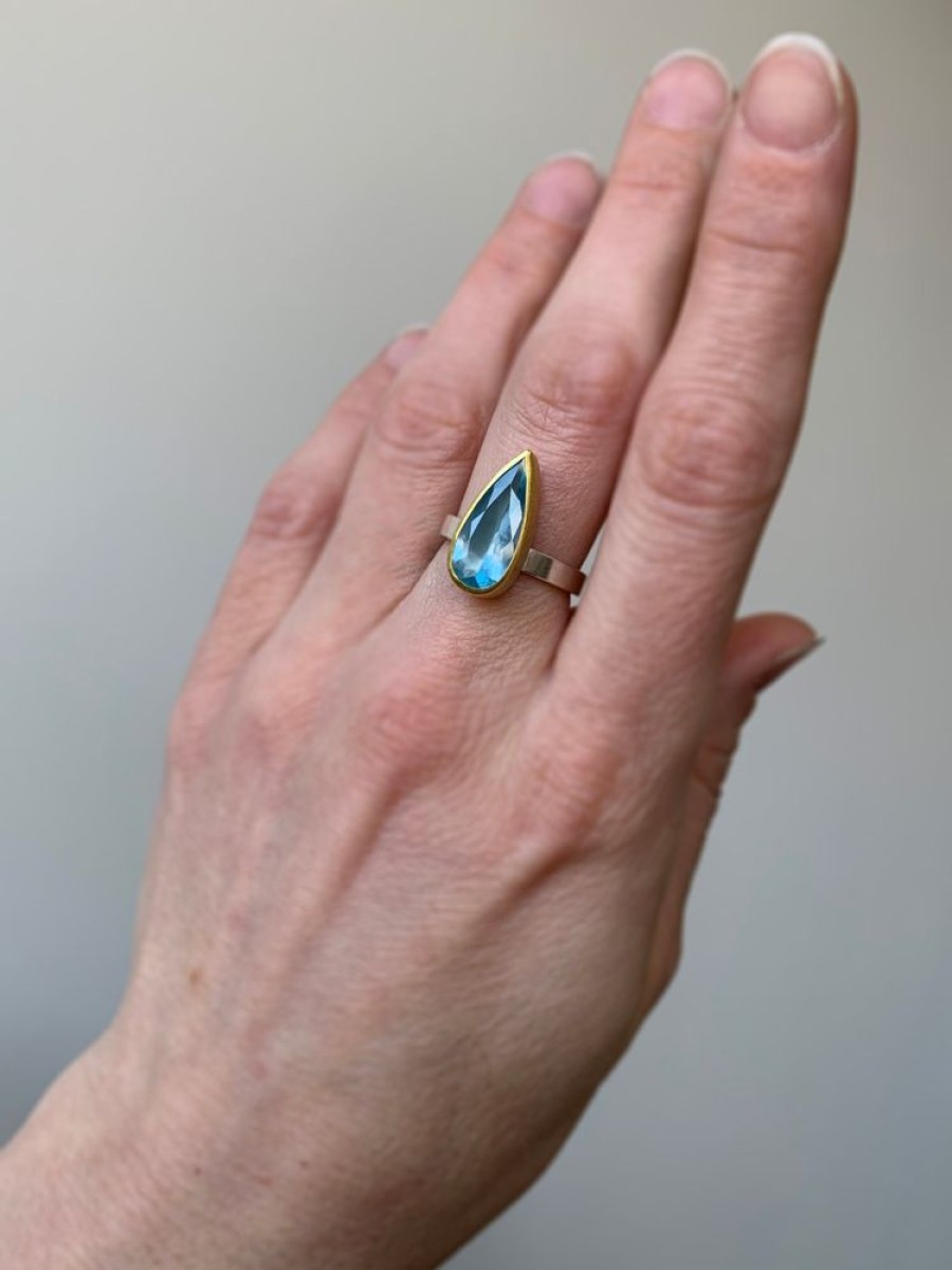 Jewelry Sam Woehrmann | Aquamarine Drop Ring