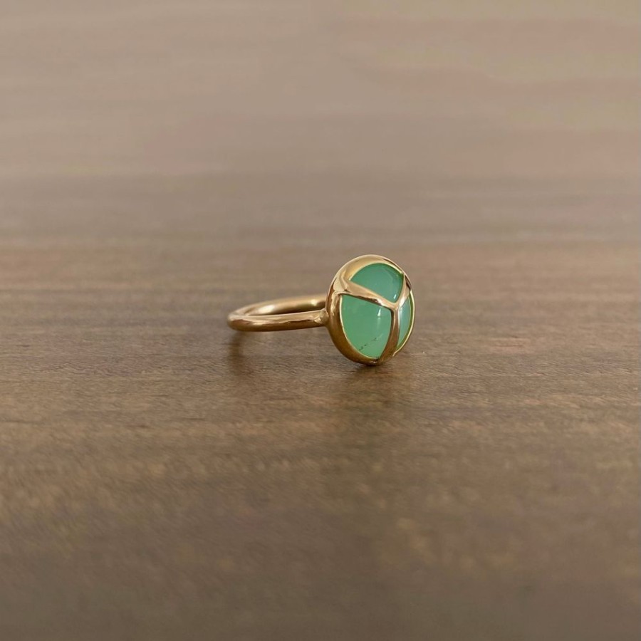 Jewelry Rachel Atherley | Chrysoprase Lucky Scarab Ring