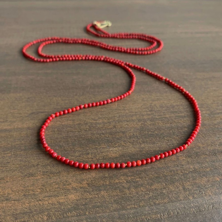 Jewelry Judi Powers | Red Coral Bead Necklace