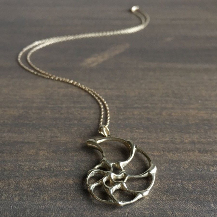 Jewelry Rachel Atherley | Small Gold Open Ammonite Pendant