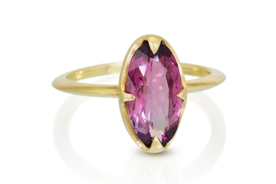 Jewelry Mimi Favre | Pink Faceted Tourmaline Claw Ring