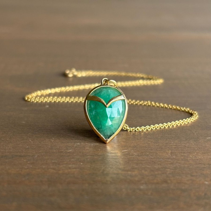 Jewelry Rachel Atherley | Emerald Owl Pendant