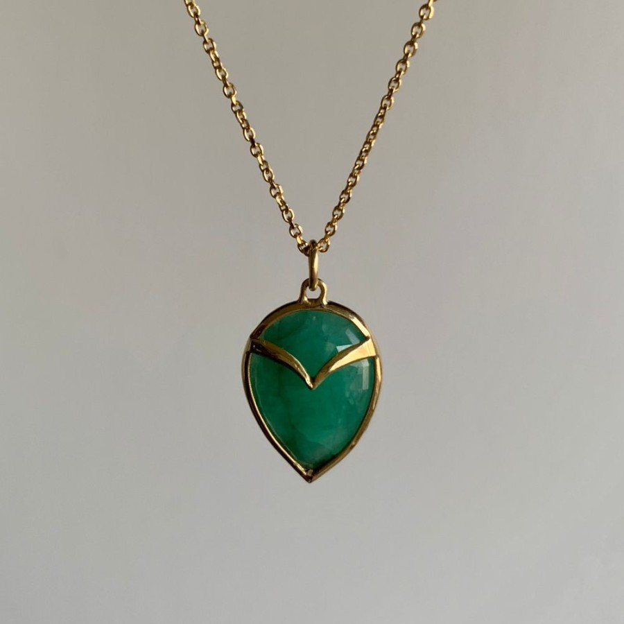 Jewelry Rachel Atherley | Emerald Owl Pendant