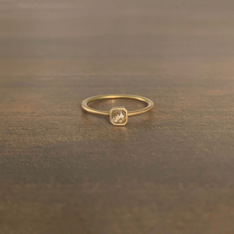 Jewelry Lola Brooks | Octagon Diamond Stacker Ring