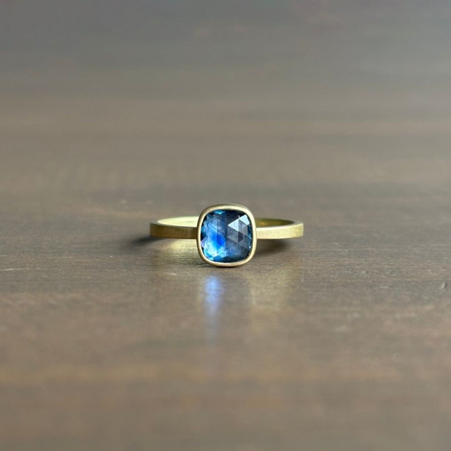 Jewelry Lola Brooks | Blue Montana Sapphire Cushion Ring