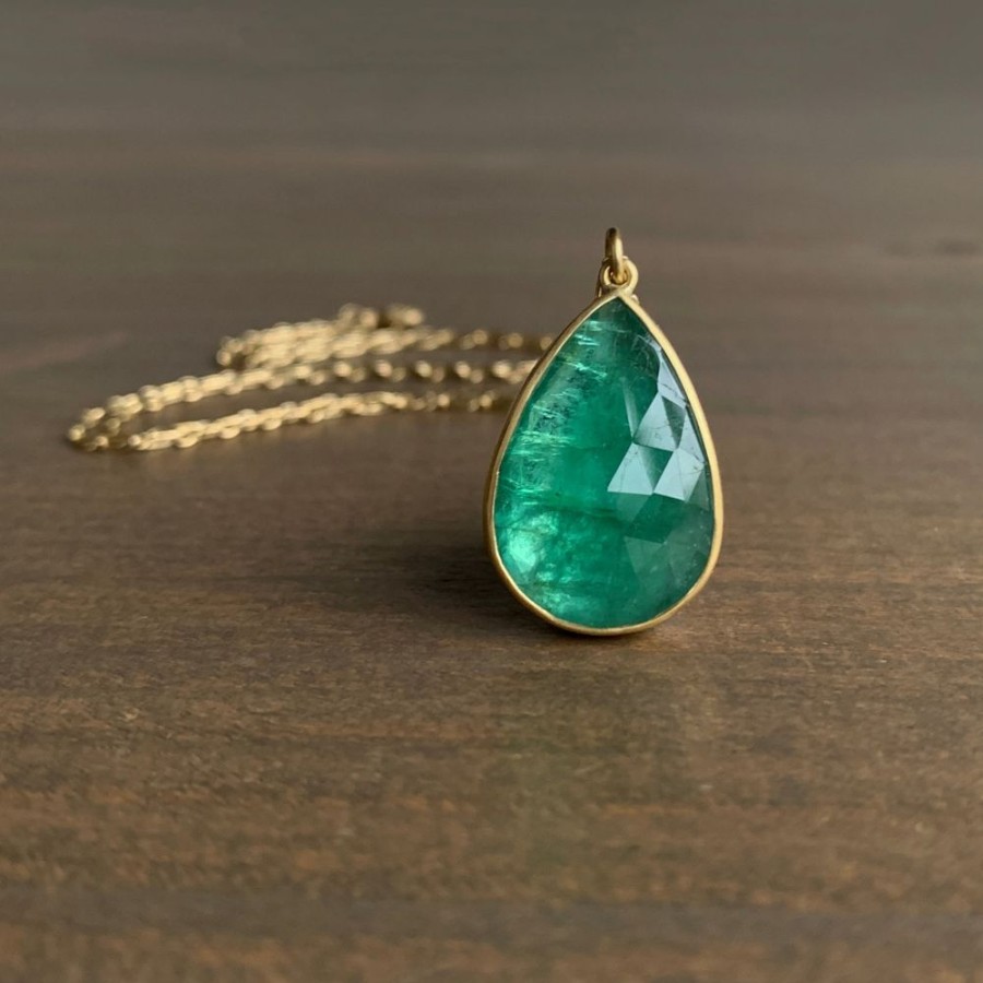 Jewelry Lola Brooks | African Emerald Drop Pendant