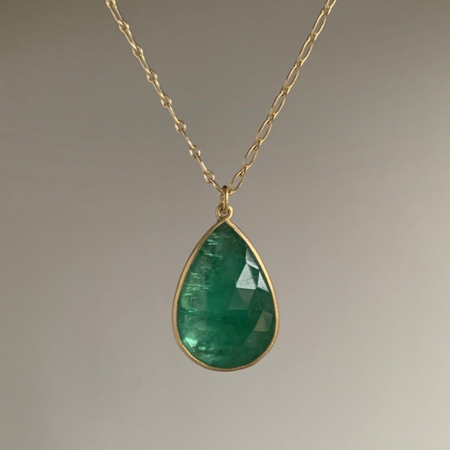 Jewelry Lola Brooks | African Emerald Drop Pendant