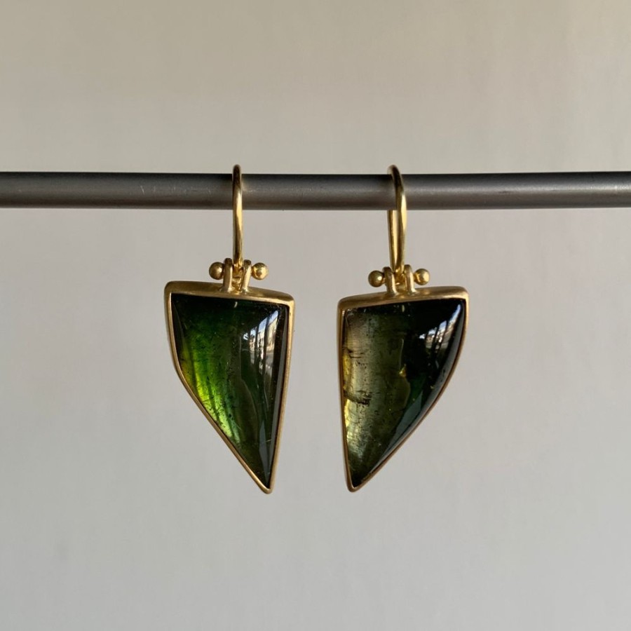 Jewelry Monika Krol | Bicolor Tourmaline Fang Earrings