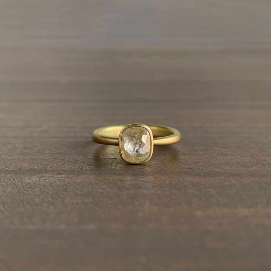 Jewelry Lola Brooks | Lemony Cushion Diamond Ring