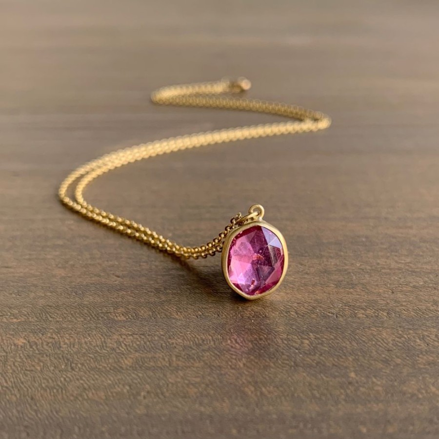 Jewelry Lola Brooks | Small Pink Tourmaline Necklace