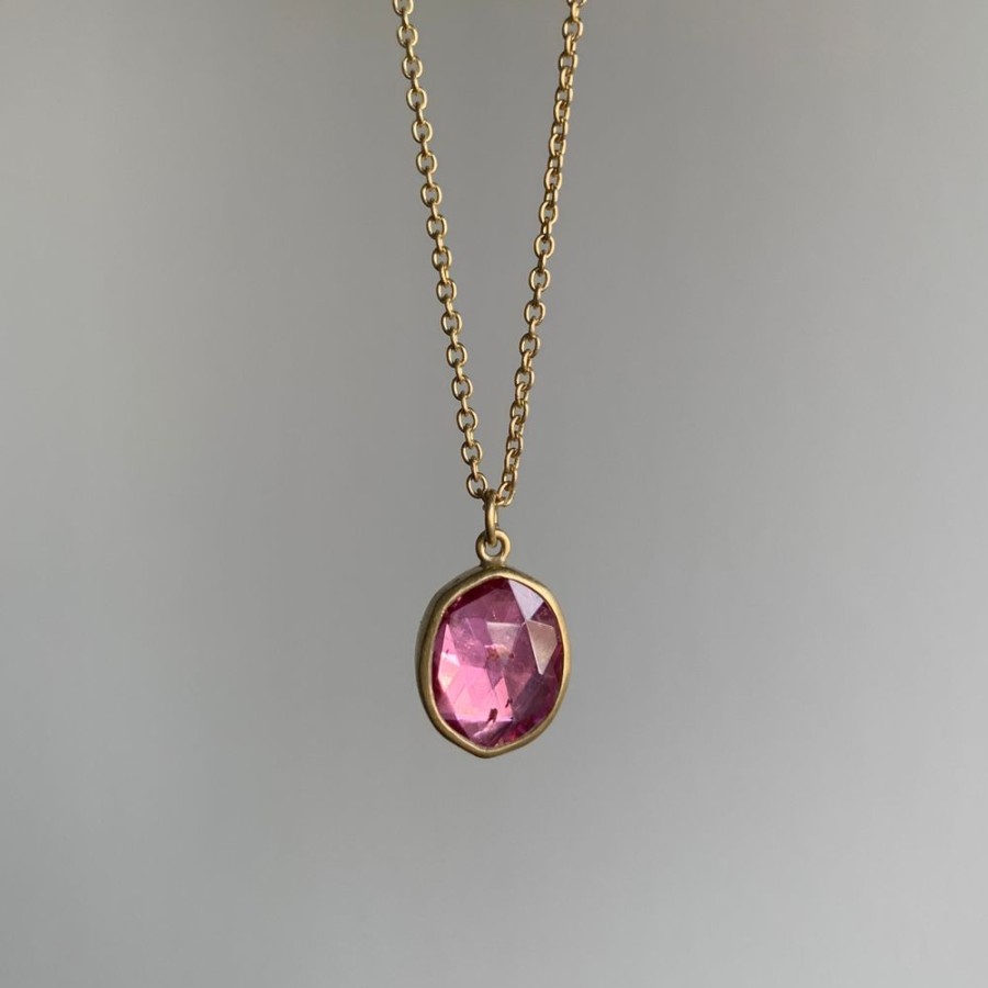 Jewelry Lola Brooks | Small Pink Tourmaline Necklace