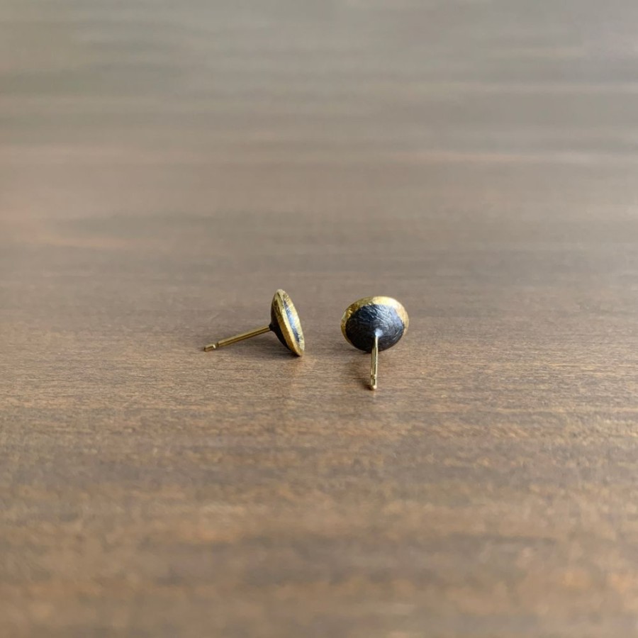 Jewelry Heather Guidero | Small Carved Cup Stud Earrings