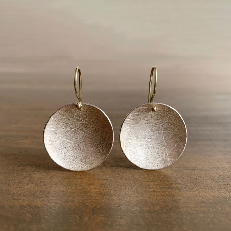 Jewelry Heather Guidero | Small Carved Dome Earrings