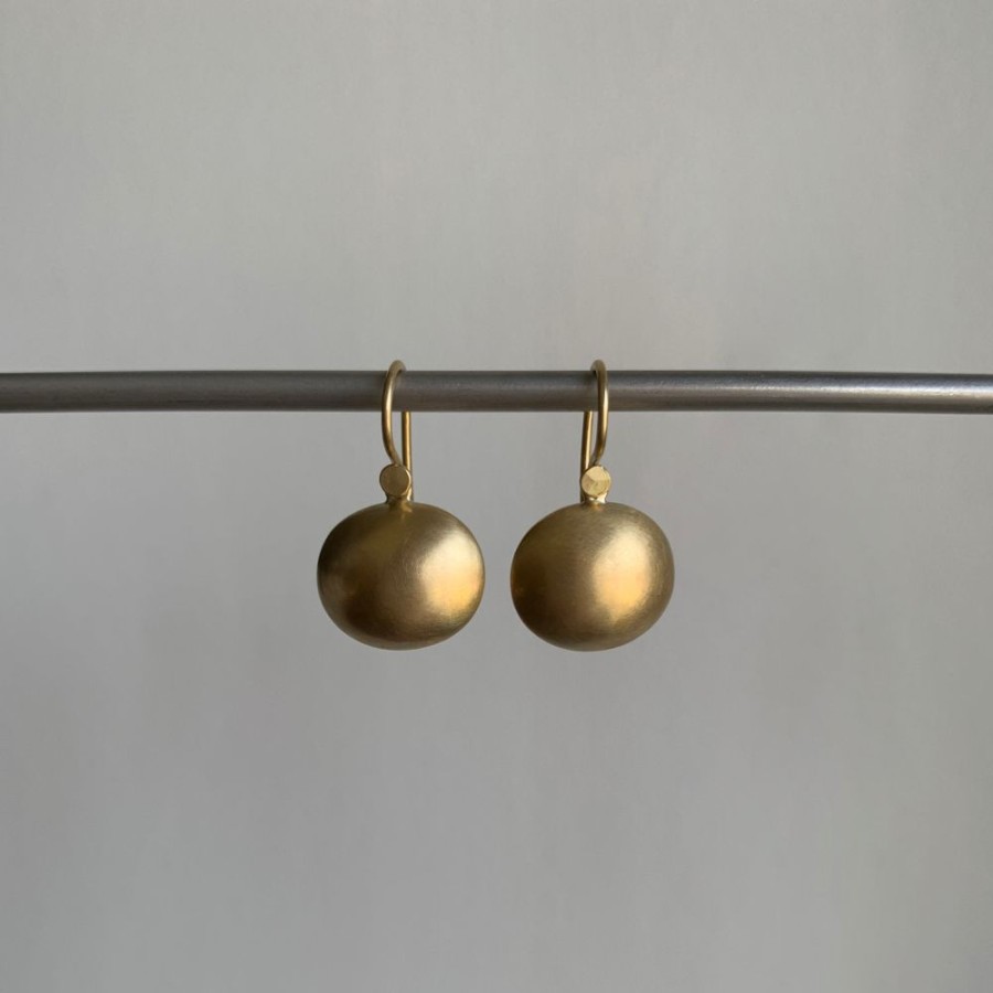 Jewelry Lola Brooks | Gold Oval Pillow Drop Earrings