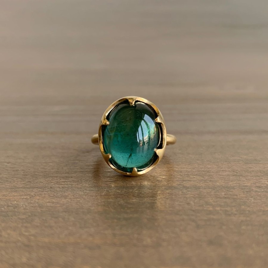 Jewelry Mimi Favre | Indicolite Tourmaline Queens Ring