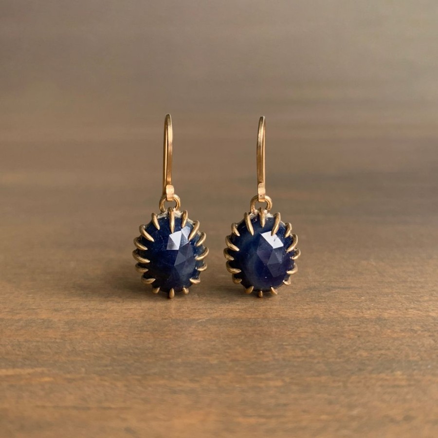 Jewelry Hannah Blount | Midnight Sapphire Vanity Earrings