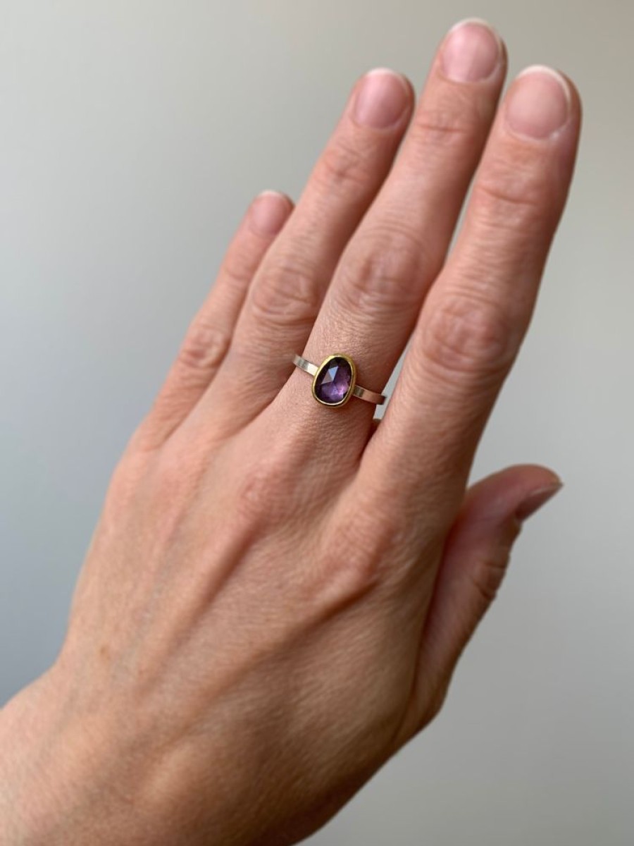 Jewelry Sam Woehrmann | Purple Sapphire Rose Cut Ring